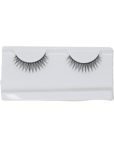 Ciglia finte nere con effetto naturale e colla per applicazione trucco teatro Halloween