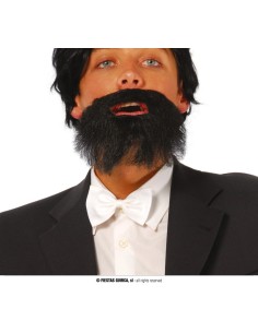 Papillon bianco elegante da 11 cm indossato con smoking nero per eventi formali