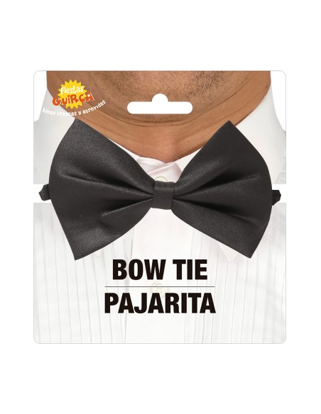 Papillon nero classico 11 cm indossato con smoking per costumi eleganti e feste a tema