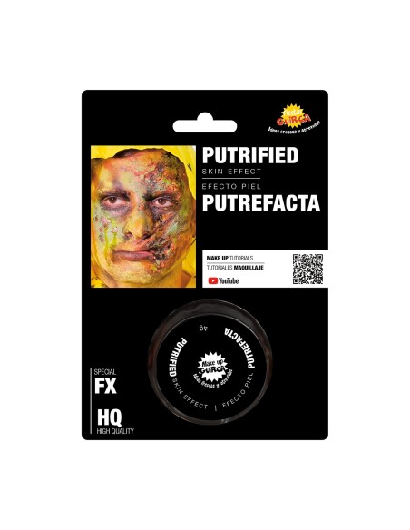 Trucco effetto pelle putrefatta per make-up horror zombie Halloween