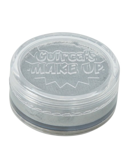 Vasetto trucco argento metallizzato 15gr per makeup teatrale e travestimenti carnevaleschi