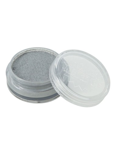 Vasetto trucco argento metallizzato 15gr per makeup teatrale e travestimenti carnevaleschi