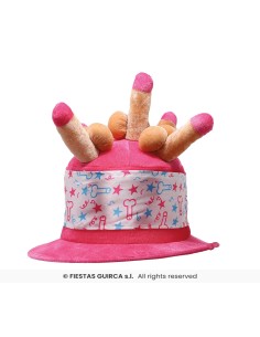 Cappello rosa con decorazioni scherzose per feste e addii al nubilato 2