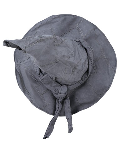 Cappello da mago grigio in tela con punta ricurva per costume Halloween e feste a tema fantasy