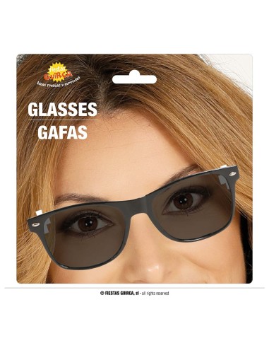 Occhiali neri Blues Brothers stile agente FBI per travestimenti e costumi a tema