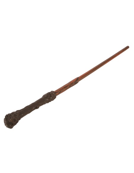 Bacchetta magica da mago 45 cm marrone impugnata da mano per costume Carnevale