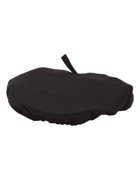 Basco nero francese tradizionale indossato per costume e travestimento feste a tema