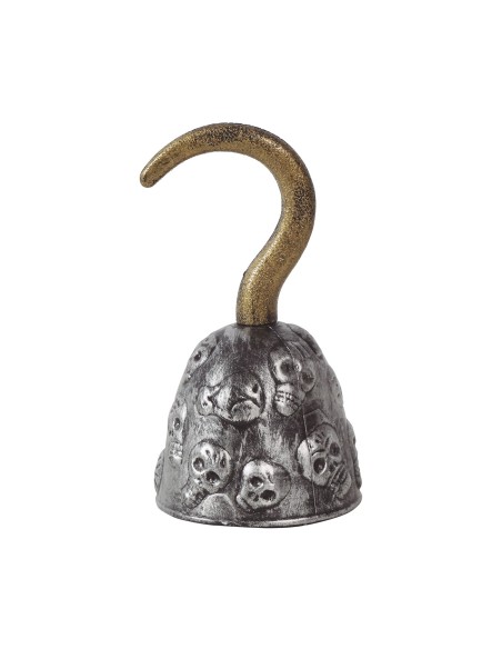 Pirata con uncino PVC costume completo cappello e baffi per feste a tema