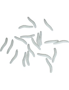 Blister 20 vermi elastici 4cm grigi per decorazioni Halloween horror