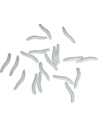 Blister 20 vermi elastici 4cm grigi per decorazioni Halloween horror