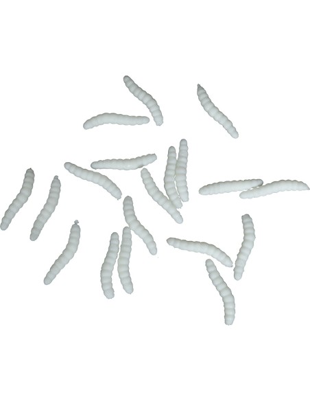 Blister 20 vermi elastici 4cm grigi per decorazioni Halloween horror