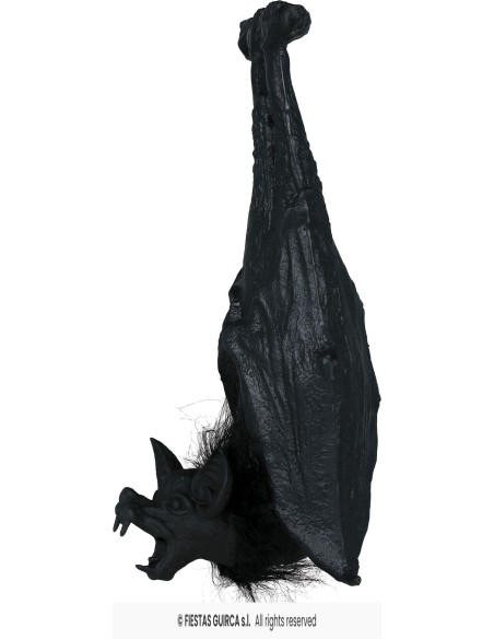 Pipistrello nero decorativo da appendere 50cm con ali spiegate per decorazioni Halloween horror