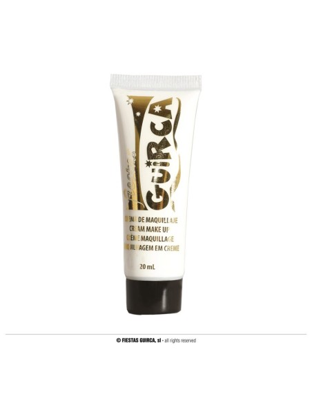 Tubetto trucco crema bianco per make-up carnevale e teatro da 25ml