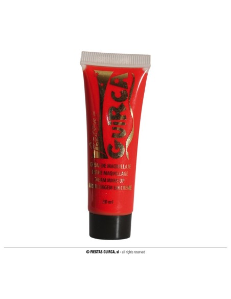 Trucco crema rosso in tubetto 20ml per make-up teatrale carnevale Halloween face painting