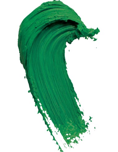Tubetto trucco crema verde scuro per makeup carnevale Halloween con applicazione su viso donna