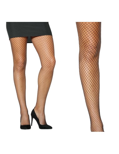 Calze a rete nere da donna per costumi Halloween e Carnevale