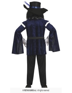 Costume moschettiere Blu 2