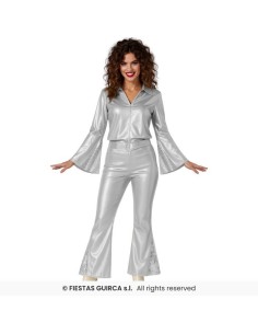 Costume disco argento donna