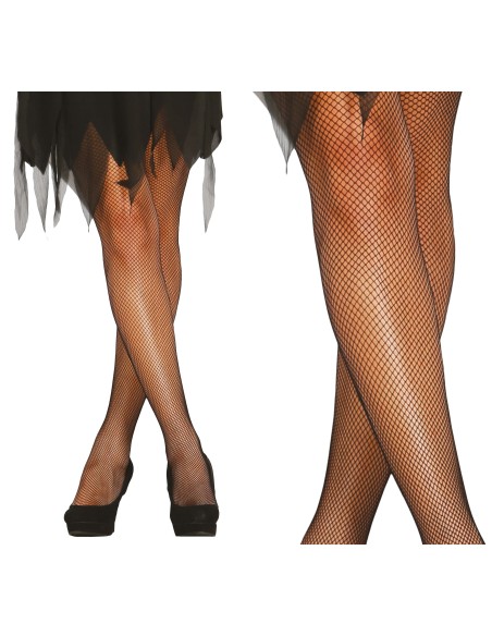 Calze a rete nere da donna per costumi Halloween e feste a tema sensuali