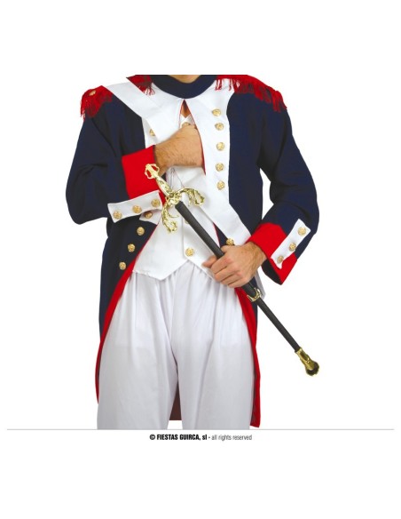 Spada nobile 72 cm con elsa decorata per costume storico napoleonico