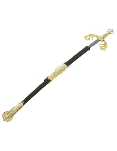 Spada nobile 72 cm con elsa decorata per costume storico napoleonico