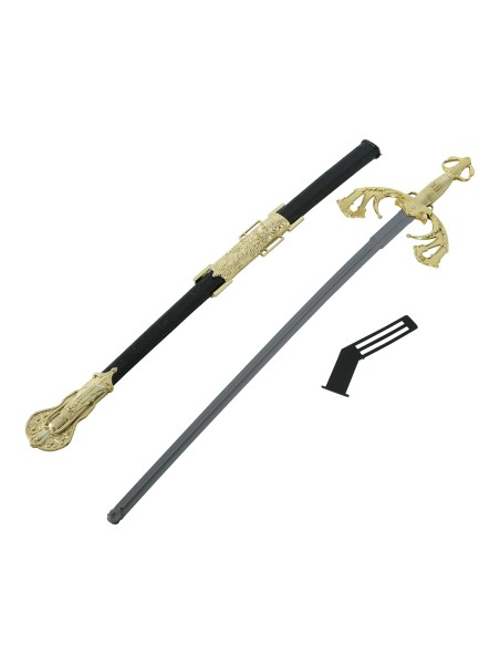 Spada nobile 72 cm con elsa decorata per costume storico napoleonico