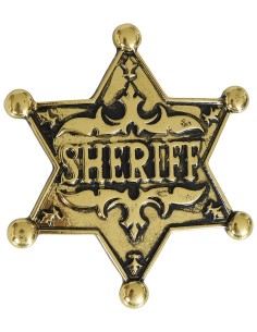 STELLA DA SCERIFFO ORO METALLO 2