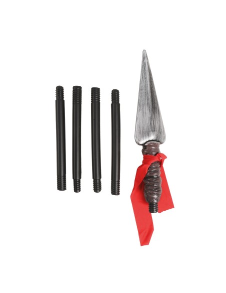 Lancia romana smontabile 150 cm con punta metallica per costumi storici gladiatore centurione