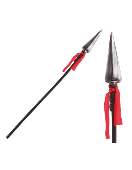Lancia romana smontabile 150 cm con punta metallica per costumi storici gladiatore centurione