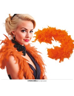 BOA CON PIUME ARANCIO 40 GR