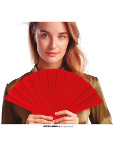 VENTAGLIO ROSSO IN TESSUTO