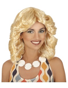 Parrucca folta bionda da donna