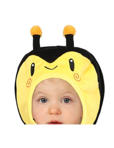 Costume da ape giallo e nero per neonato 18-24 mesi con cappuccio e antennine