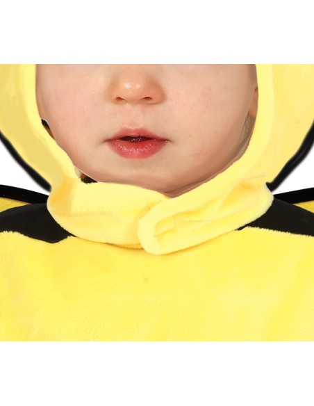Costume da ape giallo e nero per neonato 18-24 mesi con cappuccio e antennine