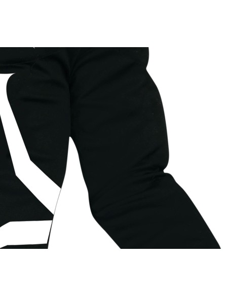 Costume Venom bambino nero con simbolo ragno bianco e maschera con denti per Halloween