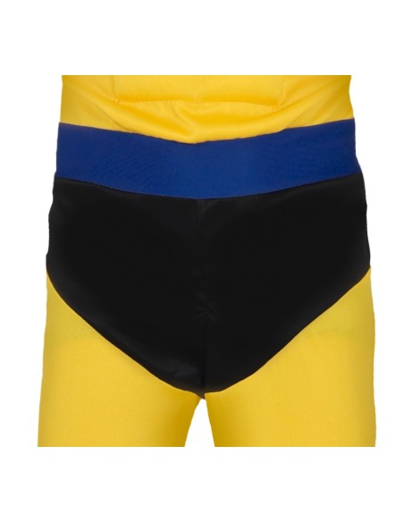 Costume Wolverine bambino giallo e nero con maschera per feste a tema supereroi