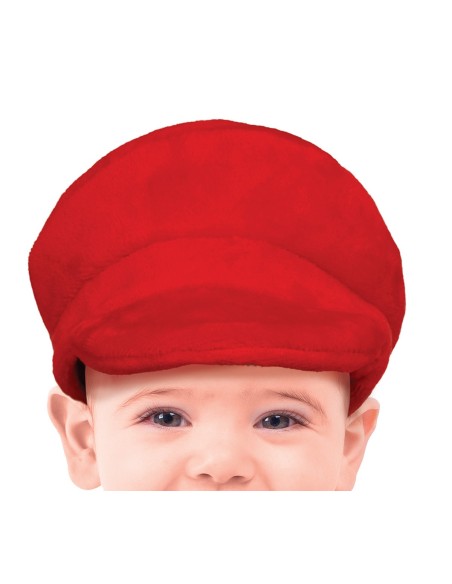 Costume Baby Super Mario con maglia rossa, salopette blu e cappellino per bambini piccoli