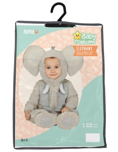 Costume Elefantino baby 18-24 mesi