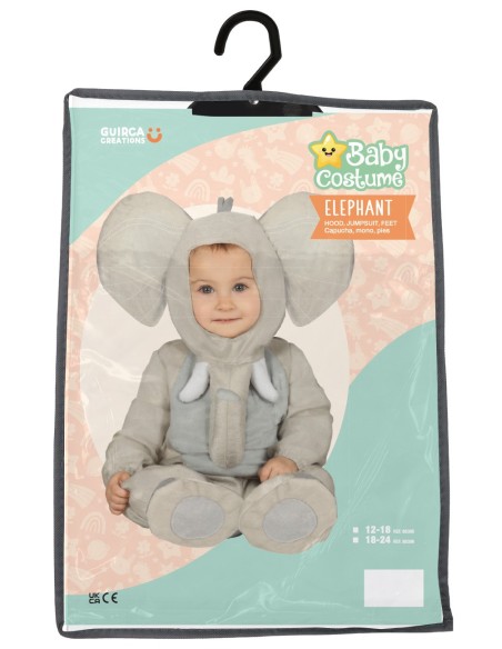 Costume Elefantino baby 18-24 mesi