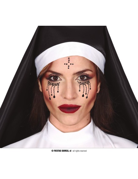 Gioielli viso vampira adesivi