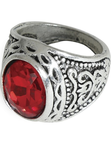 Anello con rubino rosso