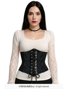Corsetto nero donna taglia unica