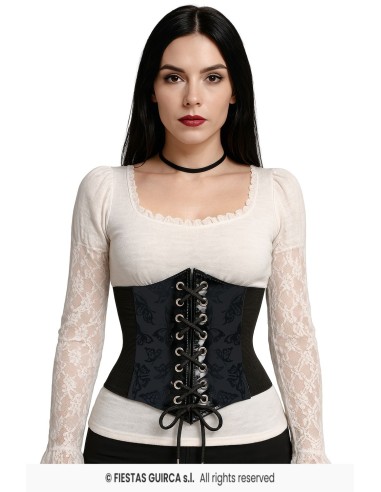 Corsetto nero donna taglia unica