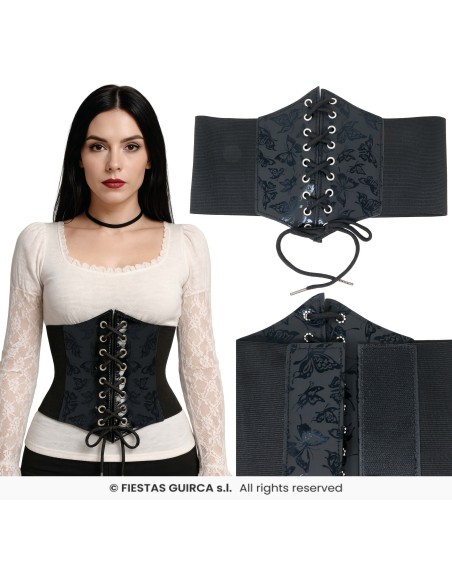 Corsetto nero donna taglia unica
