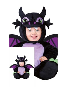 Costume draghetto nero 12-18 mesi