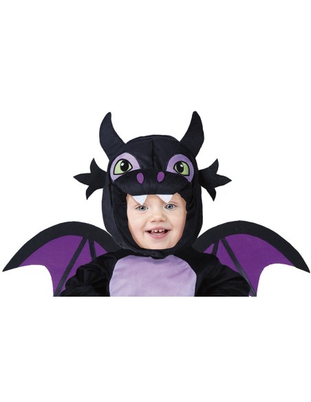 Costume draghetto nero 12-18 mesi