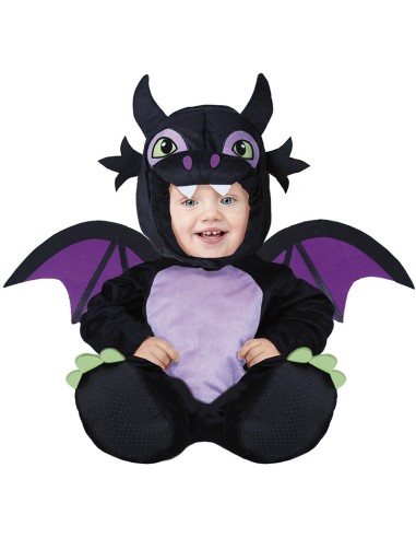 Costume Draghetto nero 18-24 mesi