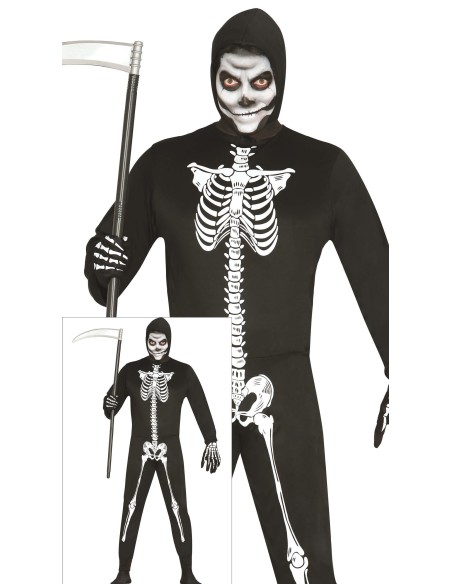 Costume Scheletro adulto taglia L