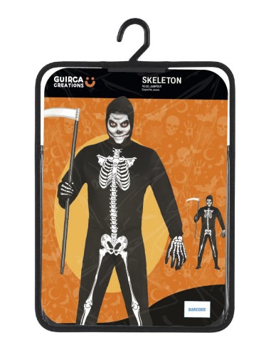 Costume Scheletro adulto taglia L