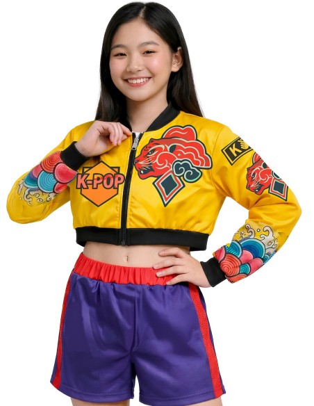 Costume Kpop Demon hunter Huntrix Rumi 7-9 anni